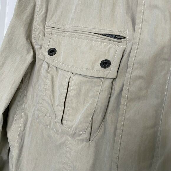 NWT‎ Camel Active Beige Mens Pocketed Vented Long Sleeve Safari Jacket GB 48/XL - Picture 3 of 13